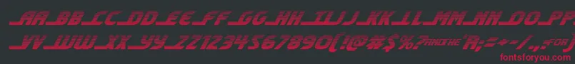 shiningheraldgradital Font – Red Fonts on Black Background
