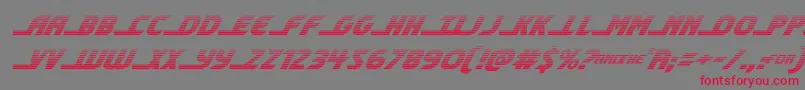 shiningheraldgradital Font – Red Fonts on Gray Background