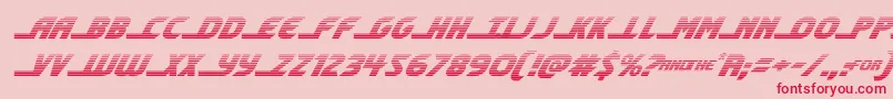 shiningheraldgradital Font – Red Fonts on Pink Background