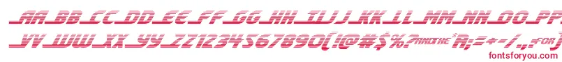 shiningheraldgradital Font – Red Fonts on White Background