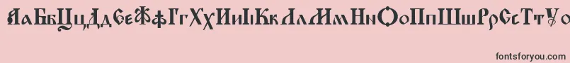 KirillicaWincyr Font – Black Fonts on Pink Background