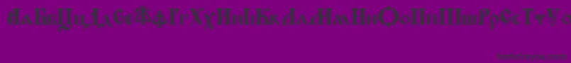 KirillicaWincyr Font – Black Fonts on Purple Background