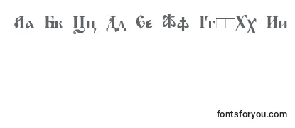 Überblick über die Schriftart KirillicaWincyr