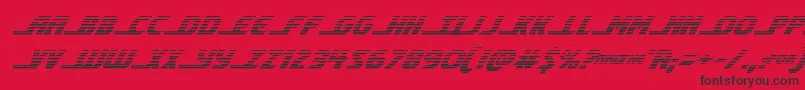 shiningheraldgradital Font – Black Fonts on Red Background