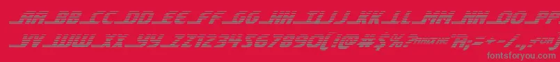 shiningheraldgradital Font – Gray Fonts on Red Background