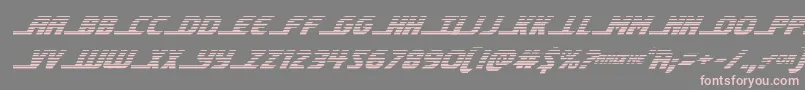 shiningheraldgradital Font – Pink Fonts on Gray Background