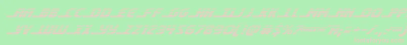 shiningheraldgradital Font – Pink Fonts on Green Background