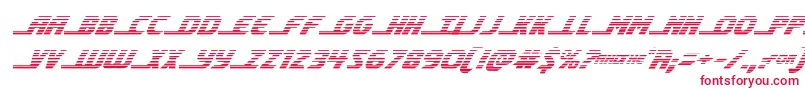フォントshiningheraldgradital – 白い背景に赤い文字