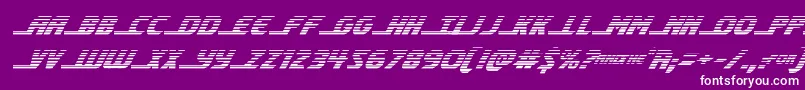 shiningheraldgradital Font – White Fonts on Purple Background