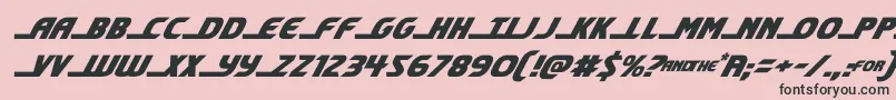 shiningheraldital Font – Black Fonts on Pink Background