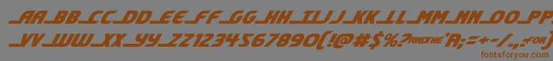 shiningheraldital Font – Brown Fonts on Gray Background