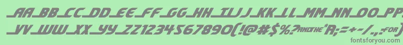 shiningheraldital Font – Gray Fonts on Green Background