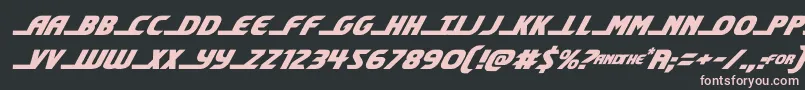 shiningheraldital Font – Pink Fonts on Black Background