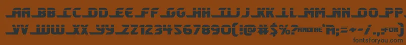 shiningheraldlaser Font – Black Fonts on Brown Background