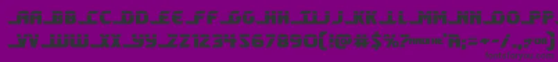 フォントshiningheraldlaser – 紫の背景に黒い文字