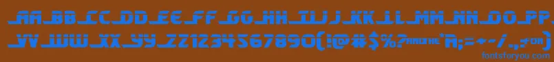 shiningheraldlaser Font – Blue Fonts on Brown Background