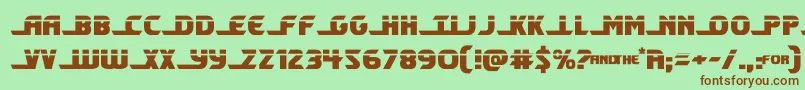 shiningheraldlaser Font – Brown Fonts on Green Background