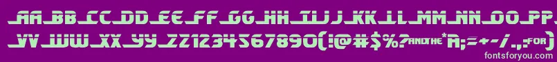 shiningheraldlaser Font – Green Fonts on Purple Background