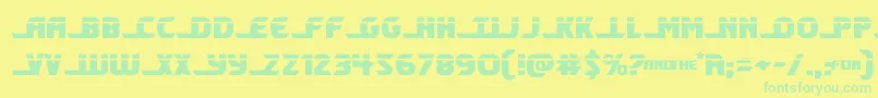 shiningheraldlaser Font – Green Fonts on Yellow Background