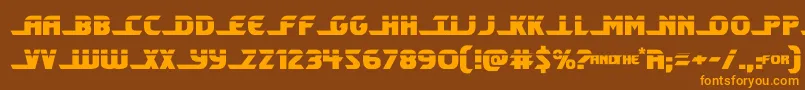 shiningheraldlaser Font – Orange Fonts on Brown Background