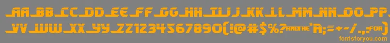 shiningheraldlaser Font – Orange Fonts on Gray Background