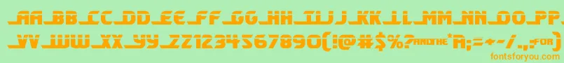 shiningheraldlaser Font – Orange Fonts on Green Background