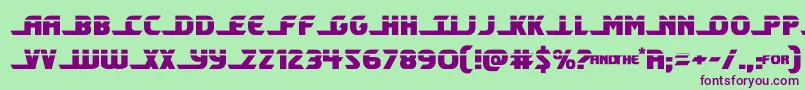 shiningheraldlaser Font – Purple Fonts on Green Background