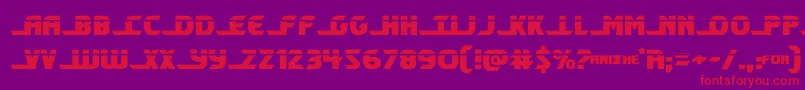 shiningheraldlaser Font – Red Fonts on Purple Background