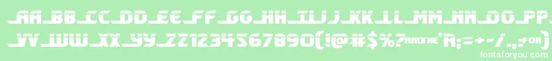 shiningheraldlaser Font – White Fonts on Green Background