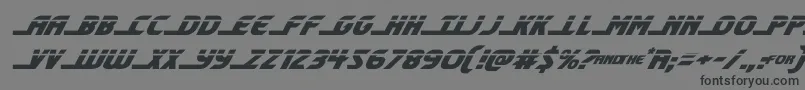 shiningheraldlaserital-Schriftart – Schwarze Schriften auf grauem Hintergrund