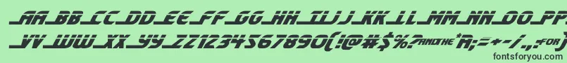 shiningheraldlaserital Font – Black Fonts on Green Background