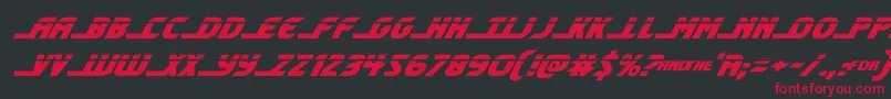 shiningheraldlaserital Font – Red Fonts on Black Background