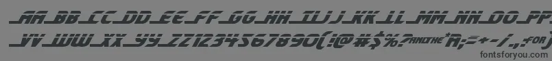 shiningheraldlaserital Font – Black Fonts on Gray Background