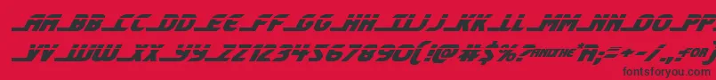 shiningheraldlaserital Font – Black Fonts on Red Background