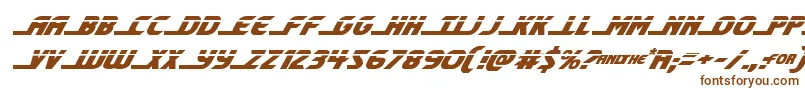 shiningheraldlaserital Font – Brown Fonts on White Background