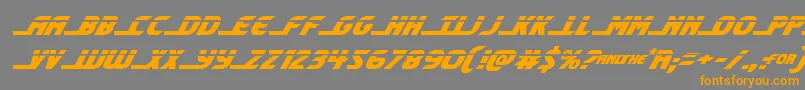 shiningheraldlaserital Font – Orange Fonts on Gray Background