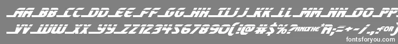 shiningheraldlaserital Font – White Fonts on Gray Background