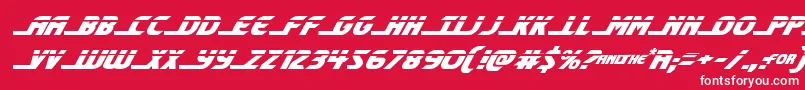 shiningheraldlaserital Font – White Fonts on Red Background