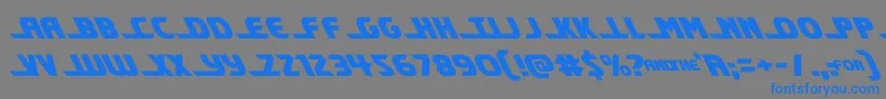 shiningheraldleft Font – Blue Fonts on Gray Background