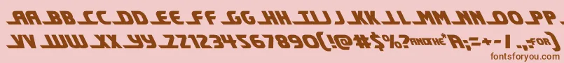 shiningheraldleft Font – Brown Fonts on Pink Background