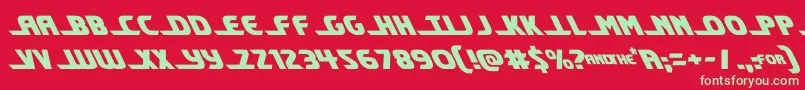 shiningheraldleft Font – Green Fonts on Red Background