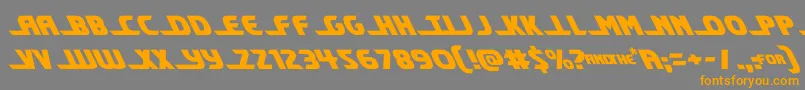 shiningheraldleft Font – Orange Fonts on Gray Background