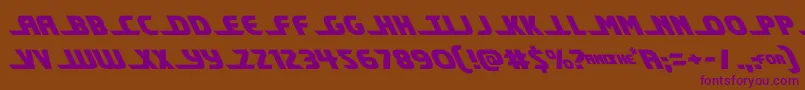 shiningheraldleft Font – Purple Fonts on Brown Background