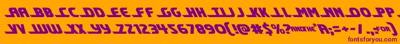 shiningheraldleft Font – Purple Fonts on Orange Background