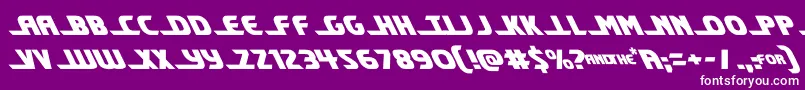 shiningheraldleft Font – White Fonts on Purple Background