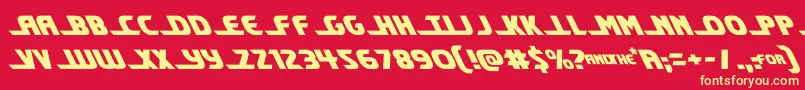 shiningheraldleft Font – Yellow Fonts on Red Background