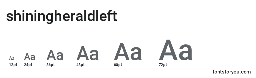 Размеры шрифта Shiningheraldleft (140728)