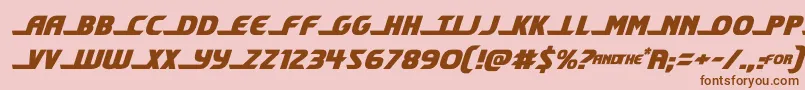 shiningheraldsemital Font – Brown Fonts on Pink Background