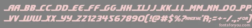 shiningheraldsemital Font – Pink Fonts on Gray Background