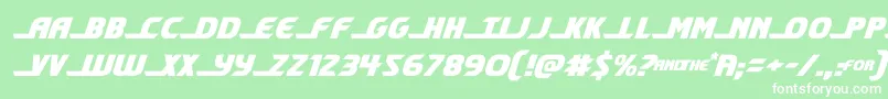 shiningheraldsemital Font – White Fonts on Green Background